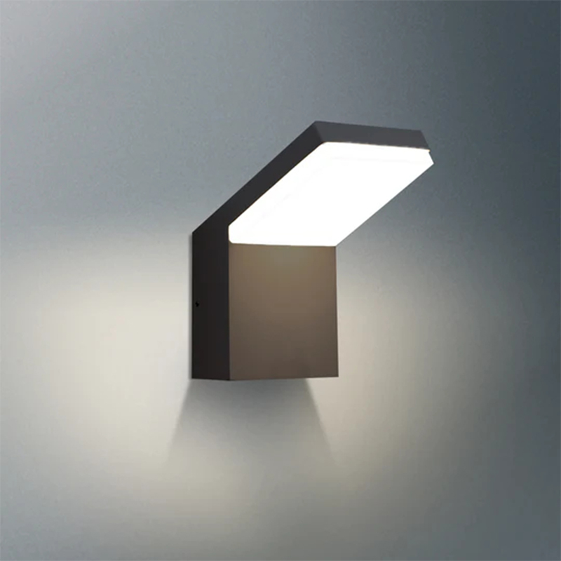 19215 IP65 18W 1800LM LED چراغ دیواری در فضای باز سیاه/سفید