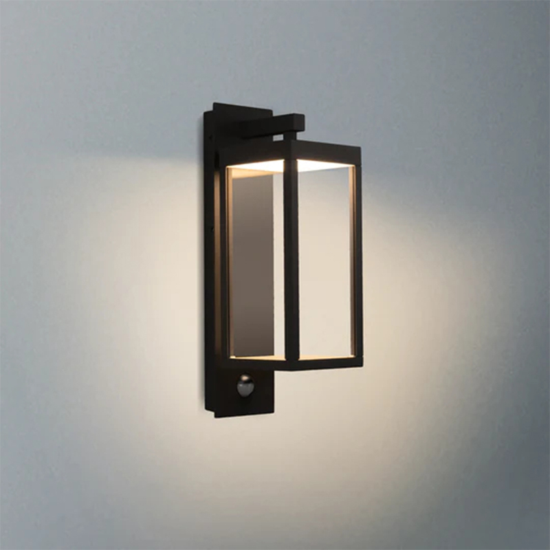 22529 IP54 13W 750LM LED سیاه/سفید/خاکستری روز/شبانه نور در فضای باز چراغ دیواری در فضای باز