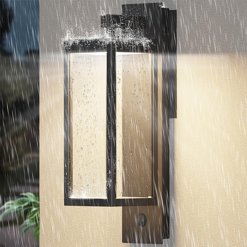 Dusk to Dawn Outdoor Light با LED داخلی ، 3 حالت قابل تنظیم ، تمام آلومینیوم ضد آب IP65 - لامپ بیرونی نور برای ایوان ، گاراژ ، درب جلو ، خانه